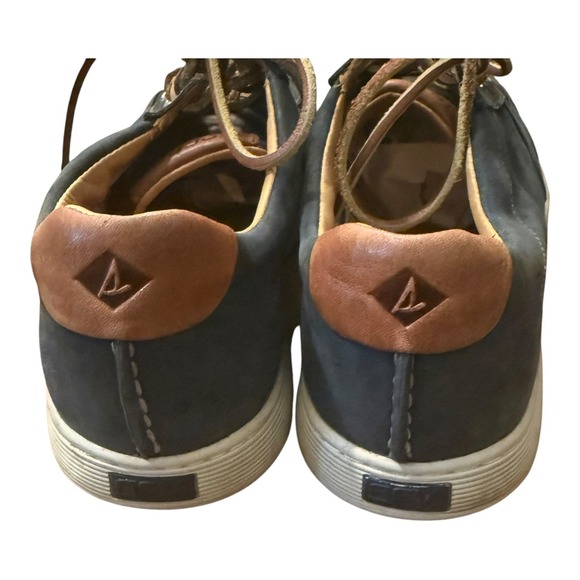 Sperry Gold Cup Top Sider Sport Casual Sneaker Blue Lace Up Suede Shoes 8.5M - Picture 10 of 12